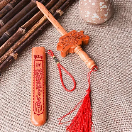 TaTanice 22cm peach wood sword creative home decoration wood carving decoration crafts decoration pendant cinnabar seven stars gossip sword Ttm1001 TaTanice 22cm peach wood sword creative home decoration wood carving decoration crafts decoration pendant cinnabar seven stars gossip sword Ttm1001