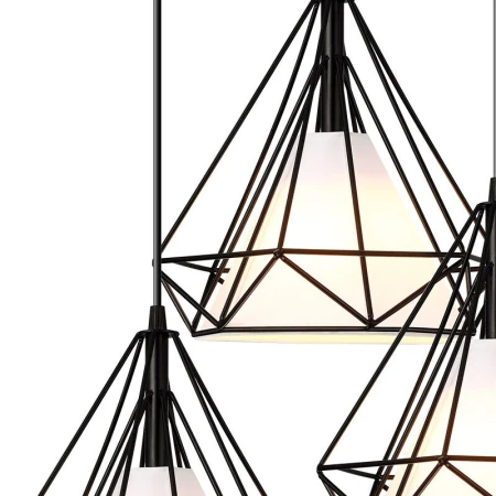 Leishi NVC Nordic modern minimalist round restaurant lamp bedroom bar creative geometric atmosphere 3-head restaurant lamps Leishi NVC Nordic modern minimalist round restaurant lamp bedroom bar creative geometric atmosphere 3-head restaurant lamps