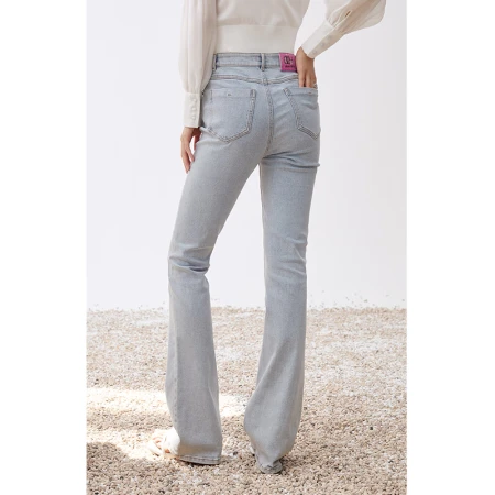 ochirly denim trousers women's 2022 new autumn dress flared trousers slim fit and thin 1WY312164N denim blue 610 L170/74A ochirly denim trousers women's 2022 new autumn dress flared trousers slim fit and thin 1WY312164N denim blue 610 L170/74A