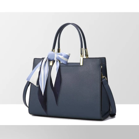 That blue cowhide bag women's bag versatile mother bag middle-aged fashion light luxury handbag large-capacity messenger bag casual commuting shoulder bag brand high-end birthday gift for girlfriend wife That blue cowhide bag women's bag versatile mother bag middle-aged fashion light luxury handbag large-capacity messenger bag casual commuting shoulder bag brand high-end birthday gift for girlfriend wife