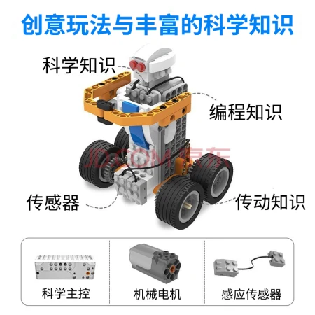 Tudao tudao programming robot electric building blocks assembled super energy hegemony smart STEAM toy with remote control car gift Tudao tudao programming robot electric building blocks assembled super energy hegemony smart STEAM toy with remote control car gift