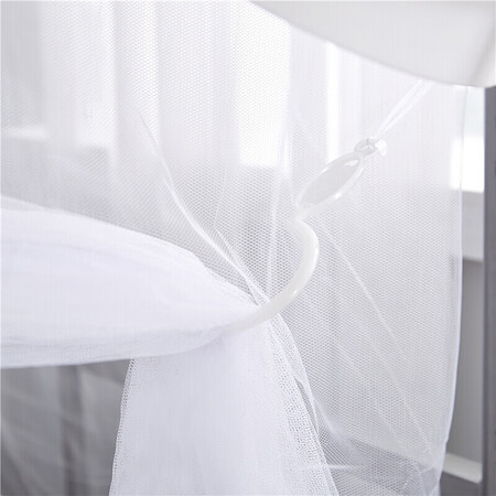 Arctic velvet mosquito net single student dormitory netting old-fashioned bunk dormitory tents high and low berths for all seasons white with net hook 1.2m bed 120*195cm Arctic velvet mosquito net single student dormitory netting old-fashioned bunk dormitory tents high and low berths for all seasons white with net hook 1.2m bed 120*195cm