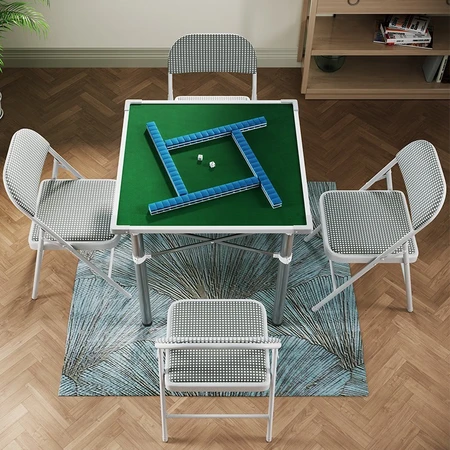 Feiheng folding mahjong table hand rub mahjong table dual-use simple home outdoor indoor chess table square mahjong table dormitory manual mahjong machine Feiheng folding mahjong table hand rub mahjong table dual-use simple home outdoor indoor chess table square mahjong table dormitory manual mahjong machine