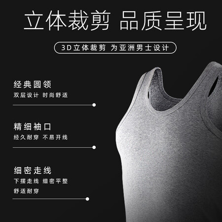 Langsha 3 pieces of men's vest, pure cotton youth breathable summer singlet, hurdle sling, sports bottoming fir, black, white and gray, 1 piece each 170/L Langsha 3 pieces of men's vest, pure cotton youth breathable summer singlet, hurdle sling, sports bottoming fir, black, white and gray, 1 piece each 170/L