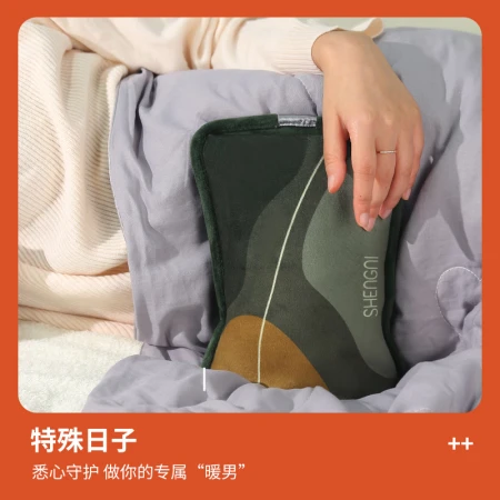Sheng Ni Shangpin hot water bag hand warmer electric warm water bag warm baby rechargeable electric heat treasure water injection menstrual aunt artifact green Sheng Ni Shangpin hot water bag hand warmer electric warm water bag warm baby rechargeable electric heat treasure water injection menstrual aunt artifact green