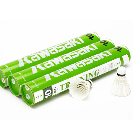 Kawasaki Kawasaki badminton game training resistant to hitting goose feather ball 12 pack 10 ball Kawasaki Kawasaki badminton game training resistant to hitting goose feather ball 12 pack 10 ball