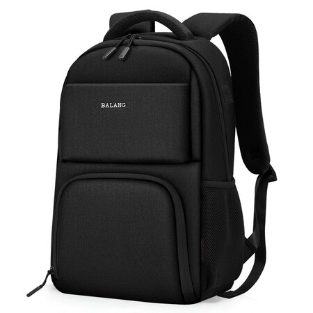 Baron men shoulder bag backpack BALANG 15.6 inches laptop bag business bags men and women bag water repellent Standard Edition - Black Baron men shoulder bag backpack BALANG 15.6 inches laptop bag business bags men and women bag water repellent Standard Edition - Black