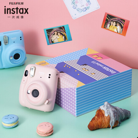 Fuji instax instant instant camera mini11 exquisite gift box lilac purple containing 10 sheets of photo paper Fuji instax instant instant camera mini11 exquisite gift box lilac purple containing 10 sheets of photo paper