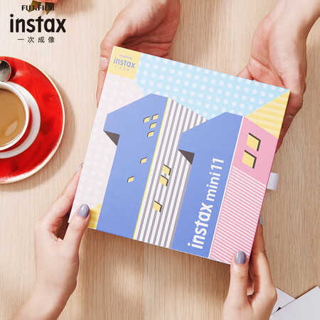 Fuji instax instant instant camera mini11 exquisite gift box lilac purple containing 10 sheets of photo paper Fuji instax instant instant camera mini11 exquisite gift box lilac purple containing 10 sheets of photo paper