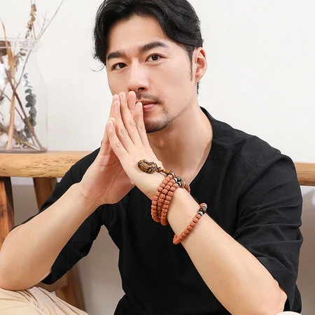 Yanyun Jewelry Dragon Scale Pattern Vajra Bodhi Bracelet Five Petals 108 Tiger Eye Stone Pixiu Text Playing Buddha Beads Wooden Bracelet Rosary Bracelet Necklace Male and Female Models 10x8mm Yellow Yanyun Jewelry Dragon Scale Pattern Vajra Bodhi Bracelet Five Petals 108 Tiger Eye Stone Pixiu Text Playing Buddha Beads Wooden Bracelet Rosary Bracelet Necklace Male and Female Models 10x8mm Yellow