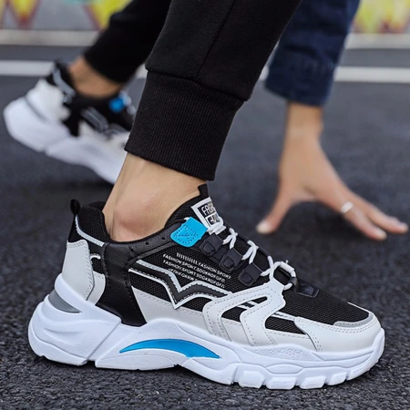 Mapesa sports shoes men's non-slip wear-resistant running shoes men's casual jogging shock absorption special outdoor training running shoes men's HY-318 black blue 42 Mapesa sports shoes men's non-slip wear-resistant running shoes men's casual jogging shock absorption special outdoor training running shoes men's HY-318 black blue 42