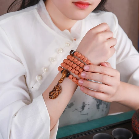 Yanyun Jewelry Dragon Scale Pattern Vajra Bodhi Bracelet Five Petals 108 Tiger Eye Stone Pixiu Text Playing Buddha Beads Wooden Bracelet Rosary Bracelet Necklace Male and Female Models 10x8mm Yellow Yanyun Jewelry Dragon Scale Pattern Vajra Bodhi Bracelet Five Petals 108 Tiger Eye Stone Pixiu Text Playing Buddha Beads Wooden Bracelet Rosary Bracelet Necklace Male and Female Models 10x8mm Yellow