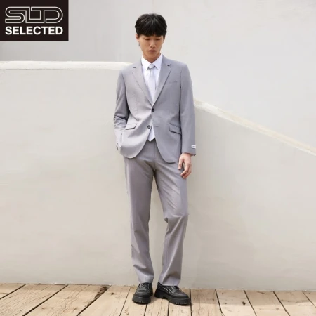 Sladeselectedcleanup SELECTEDSlade Men's New Casual Business Dress Containing Wool Dress Trousers Light Gray 165/72A/XSR Sladeselectedcleanup SELECTEDSlade Men's New Casual Business Dress Containing Wool Dress Trousers Light Gray 165/72A/XSR