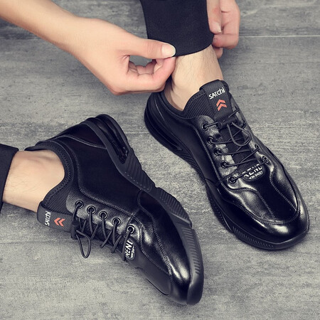 Shoes male 2020 autumn and winter new men's shoes shoes sports shoes men breathable comfort Korean version of the trend wild casual shoes men's shoes boots black 41 Shoes male 2020 autumn and winter new men's shoes shoes sports shoes men breathable comfort Korean version of the trend wild casual shoes men's shoes boots black 41