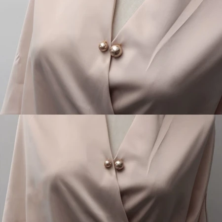 Xiaose tie clothes waist artifact waist change small brooch anti-light buckle Japanese imitation pearl all-match cardigan pin accessories white beads A114 Xiaose tie clothes waist artifact waist change small brooch anti-light buckle Japanese imitation pearl all-match cardigan pin accessories white beads A114