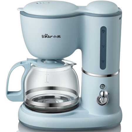 Bear coffee machine 0.6L automatic small American drip pot drip filter machine household tea brewing coffee pot brewing teapot blue Bear coffee machine 0.6L automatic small American drip pot drip filter machine household tea brewing coffee pot brewing teapot blue