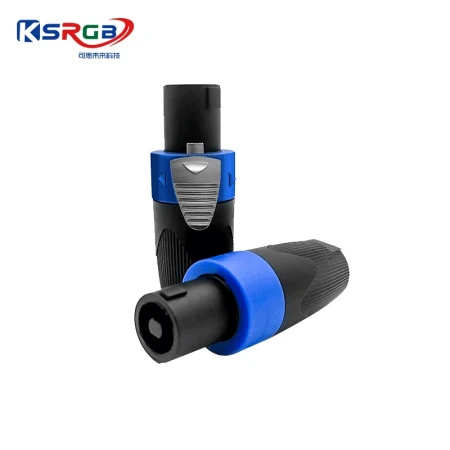 Kesi future ohm head four-core professional speaker plug NL4FC stage audio speaker cable connector Canon ring ohm head Canon head power amplifier audio welding-free 2 packs Kesi future ohm head four-core professional speaker plug NL4FC stage audio speaker cable connector Canon ring ohm head Canon head power amplifier audio welding-free 2 packs