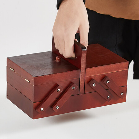 Banzhini Sewing Box Set Solid Wood Sewing Box Set Household Hand-storage Sewing Box Travel Goods Multi-purpose Travel Home Portable Sewing and Sewing Tool Set Storage Bag Banzhini Sewing Box Set Solid Wood Sewing Box Set Household Hand-storage Sewing Box Travel Goods Multi-purpose Travel Home Portable Sewing and Sewing Tool Set Storage Bag
