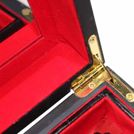 Nine-color jiucai jewelry box Pingyao push-light lacquerware Hand-made collections for Women’s Day gifts Push-light lacquer jewelry box Shanxi specialty double-color peonies on black Nine-color jiucai jewelry box Pingyao push-light lacquerware Hand-made collections for Women’s Day gifts Push-light lacquer jewelry box Shanxi specialty double-color peonies on black