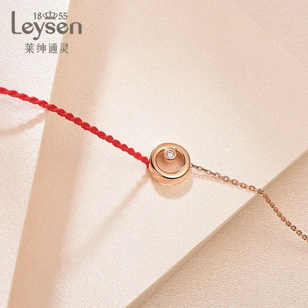 Laishen Psychic Jewelry 18K Gold Diamond Bracelet Female Red Rope Bracelet Bracelet Garden Party Series Bubble Red Rope 18K Gold Bracelet Laishen Psychic Jewelry 18K Gold Diamond Bracelet Female Red Rope Bracelet Bracelet Garden Party Series Bubble Red Rope 18K Gold Bracelet