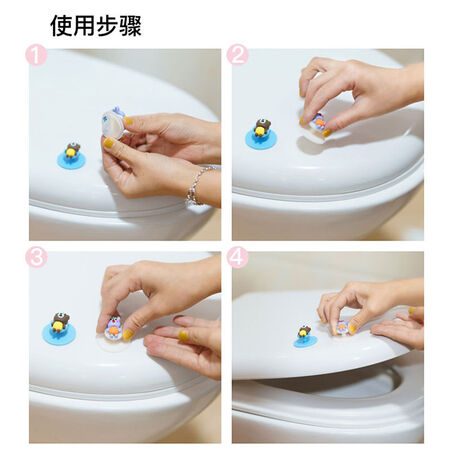 Toilet Handle Clamshell Accessories Cartoon Cute Uncover Clamshell Anti-dirty Hand Adhesive Creative Toilet Handle One Random Toilet Handle Clamshell Accessories Cartoon Cute Uncover Clamshell Anti-dirty Hand Adhesive Creative Toilet Handle One Random