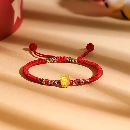 Saturday blessing jewelry women's gold transfer beads full gold 5D hard gold zodiac tiger zodiac year transfer beads bracelet bracelet lucky tiger pricing A179284 gold weight about 0.25g Saturday blessing jewelry women's gold transfer beads full gold 5D hard gold zodiac tiger zodiac year transfer beads bracelet bracelet lucky tiger pricing A179284 gold weight about 0.25g