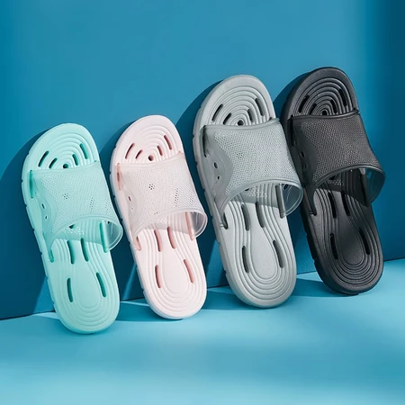 Beijing Tokyo made soft elastic quick-drying leaking slippers home bathroom bath sandals and slippers women's candy powder 39-40 yards JZ-8576 Beijing Tokyo made soft elastic quick-drying leaking slippers home bathroom bath sandals and slippers women's candy powder 39-40 yards JZ-8576