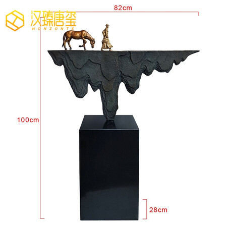 Han Zhen Tang Xi All copper artwork soft decoration porch decoration modern bronze sculpture collection Silk Road Wrangler home living room decoration One generation all the way Han Zhen Tang Xi All copper artwork soft decoration porch decoration modern bronze sculpture collection Silk Road Wrangler home living room decoration One generation all the way