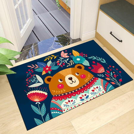 Jiaruibao JRB fashion cartoon floor mat door kitchen bathroom bathroom absorbent non-slip door mat floor mat household foot mat 40*60cm chubby bear Jiaruibao JRB fashion cartoon floor mat door kitchen bathroom bathroom absorbent non-slip door mat floor mat household foot mat 40*60cm chubby bear