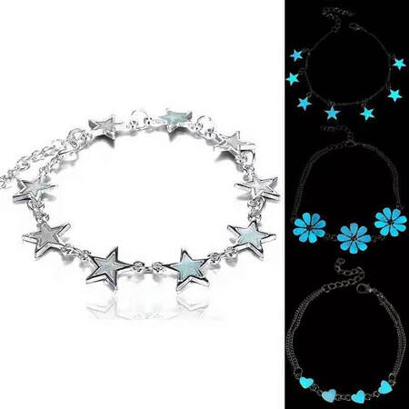 ins Luminous Bracelet Star Love Flower Luminous Couple Bracelet Girlfriend Fluorescent Stone Anklet Gift Student Girl Love Pink Jewelry Box ins Luminous Bracelet Star Love Flower Luminous Couple Bracelet Girlfriend Fluorescent Stone Anklet Gift Student Girl Love Pink Jewelry Box