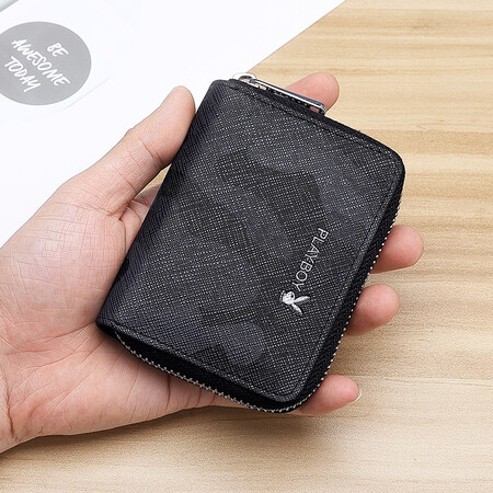 Playboy Card Holder, Business Card Holder, Organ Card Holder, Men’s Coin Purse, Zipper Card Holder, Card Holder, Gift for Father, Husband and Boyfriend, Black Playboy Card Holder, Business Card Holder, Organ Card Holder, Men’s Coin Purse, Zipper Card Holder, Card Holder, Gift for Father, Husband and Boyfriend, Black