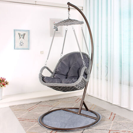 Outdoor furniture hanging basket rattan chair adult hanging chair indoor household bird’s nest hammock balcony swing rocking chair outdoor lazy cradle single and double double thick rattan white with armrests Outdoor furniture hanging basket rattan chair adult hanging chair indoor household bird’s nest hammock balcony swing rocking chair outdoor lazy cradle single and double double thick rattan white with armrests