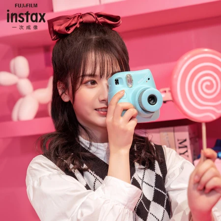 Fuji instax instant imaging camera mini7+mini7c/s upgrade model blue Fuji instax instant imaging camera mini7+mini7c/s upgrade model blue