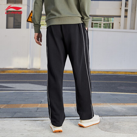 Li Ning sports pants men's pants 2021 autumn new products men's comfortable straight-leg pants men's skin-friendly drape, not easy to wrinkle trend casual pants AKLR533 black-1 XL Li Ning sports pants men's pants 2021 autumn new products men's comfortable straight-leg pants men's skin-friendly drape, not easy to wrinkle trend casual pants AKLR533 black-1 XL