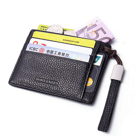 BOSTANTEN BOSTANTEN card holder business card holder first layer cowhide men's driver's license leather case bank card holder wallet small wallet female B7163061 black BOSTANTEN BOSTANTEN card holder business card holder first layer cowhide men's driver's license leather case bank card holder wallet small wallet female B7163061 black