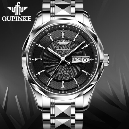 Swiss famous watch Europin watches men's automatic mechanical watch men's high-end waterproof luminous dual calendar watch simple business brand national watch Valentine's Day gift for father and husband Swiss-Golden Grey Surface Swiss famous watch Europin watches men's automatic mechanical watch men's high-end waterproof luminous dual calendar watch simple business brand national watch Valentine's Day gift for father and husband Swiss-Golden Grey Surface