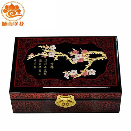Nine-color jiucai jewelry box Pingyao push-light lacquerware Hand-made collection of gifts for Women’s Day on March 8th Push-light lacquer jewelry box Shanxi special product Yongmei with black background Nine-color jiucai jewelry box Pingyao push-light lacquerware Hand-made collection of gifts for Women’s Day on March 8th Push-light lacquer jewelry box Shanxi special product Yongmei with black background
