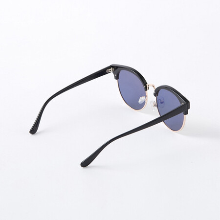 Metersbonwe decorative glasses female summer fashion trend round metal half-frame decorative glasses yellow black one size Metersbonwe decorative glasses female summer fashion trend round metal half-frame decorative glasses yellow black one size