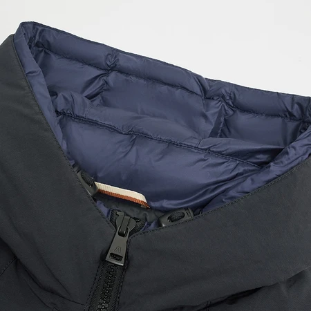 Jieao down jacket women's long windbreaker cotton sense winter coat coat hooded ladies down jacket 7981308 2393#blue 170/L Jieao down jacket women's long windbreaker cotton sense winter coat coat hooded ladies down jacket 7981308 2393#blue 170/L