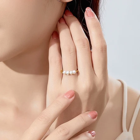Philippine Diamond Alloy Pearl Ring Temperament Versatile Opening Can Be Gifted Birthday Gift Pearl Female Ring Philippine Diamond Alloy Pearl Ring Temperament Versatile Opening Can Be Gifted Birthday Gift Pearl Female Ring