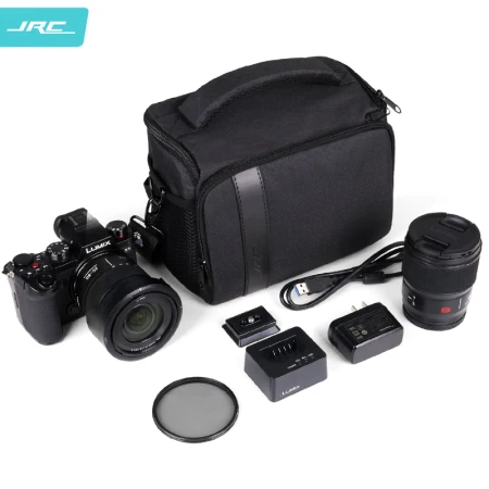 JRC SLR micro-single camera bag one-shoulder Messenger camera bag digital camera liner storage bag portable suitable for Canon Sony MR70 black large JRC SLR micro-single camera bag one-shoulder Messenger camera bag digital camera liner storage bag portable suitable for Canon Sony MR70 black large
