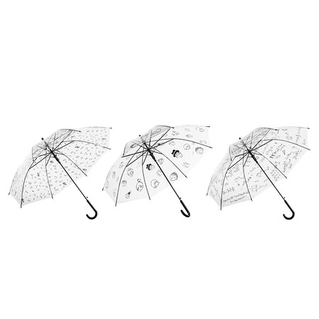 MINISOEVA series graffiti long handle umbrella 8-bone single umbrella automatic rain umbrella pattern mixed hair MINISOEVA series graffiti long handle umbrella 8-bone single umbrella automatic rain umbrella pattern mixed hair