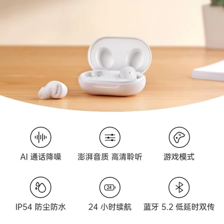 OPPO Enco Air True Wireless Bluetooth Headset Smart Version AI Call Noise Canceling Headset Bluetooth Low Latency Dual Transmission Universal Xiaomi Apple Huawei Mobile Phone Pure White OPPO Enco Air True Wireless Bluetooth Headset Smart Version AI Call Noise Canceling Headset Bluetooth Low Latency Dual Transmission Universal Xiaomi Apple Huawei Mobile Phone Pure White