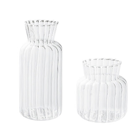 Sweet spot small vase glass transparent hydroponic plant fake artificial flower mini vase floral ins style Japanese decorative ornaments 2 packs Sweet spot small vase glass transparent hydroponic plant fake artificial flower mini vase floral ins style Japanese decorative ornaments 2 packs