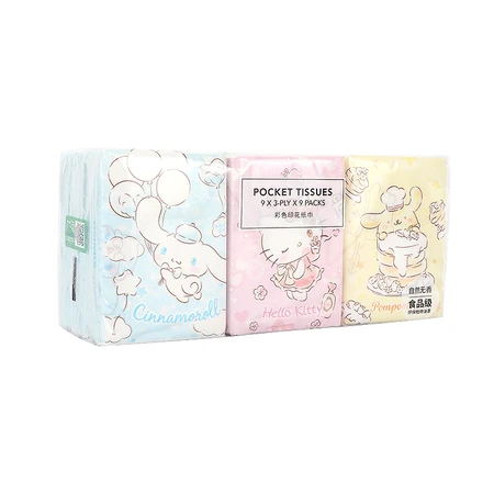 Small bag of paper towels for children to go to school famous product Sanrio natural fragrance-free dreamy printing paper handkerchief miniso cute cinnamon dog small bag of paper towels Small bag of paper towels for children to go to school famous product Sanrio natural fragrance-free dreamy printing paper handkerchief miniso cute cinnamon dog small bag of paper towels