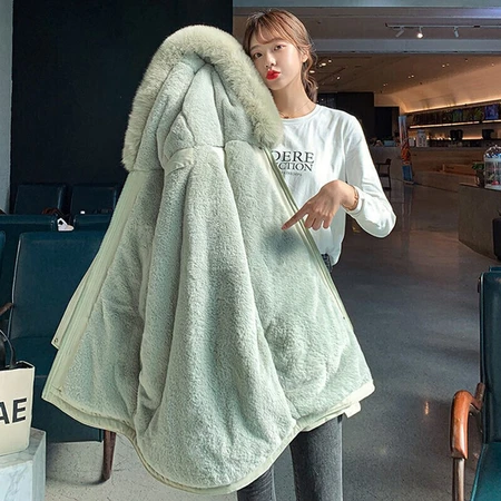 La Chapelle Cotton Coat Women's 2022 Autumn and Winter New Workwear Party Overcome Women's Fashion Thick Cotton Coat Coat Women's Beige One Size La Chapelle Cotton Coat Women's 2022 Autumn and Winter New Workwear Party Overcome Women's Fashion Thick Cotton Coat Coat Women's Beige One Size