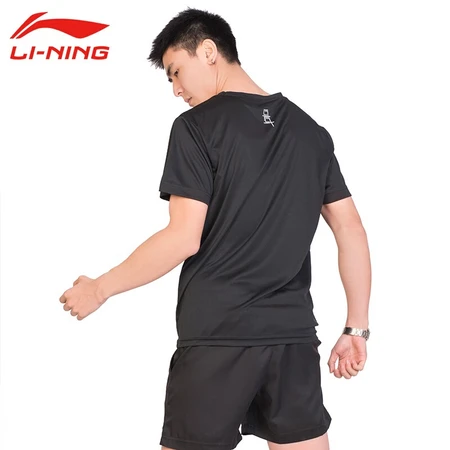 Li Ning LI-NING sportswear suit men's new badminton suit T-shirt short-sleeved quick-drying shorts spring and summer table tennis net suit ATSS959-1 black suit L Li Ning LI-NING sportswear suit men's new badminton suit T-shirt short-sleeved quick-drying shorts spring and summer table tennis net suit ATSS959-1 black suit L