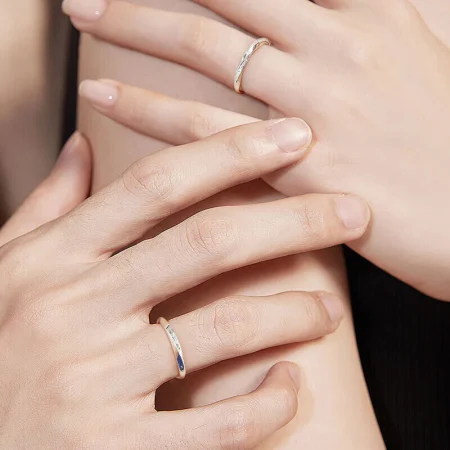 Fanci Fan Qi infinite love couple rings a pair of Mobius opening 925 silver pair ring confession gift engagement wedding ring Fanci Fan Qi infinite love couple rings a pair of Mobius opening 925 silver pair ring confession gift engagement wedding ring