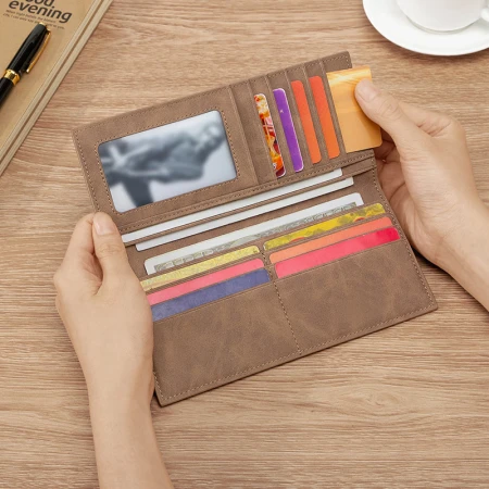 MashaLanti Men's Wallet Multi-Card Leather Wallet Large-capacity Long Clutch Card Bag Coin Purse Birthday Gift for Boyfriend Husband MashaLanti Men's Wallet Multi-Card Leather Wallet Large-capacity Long Clutch Card Bag Coin Purse Birthday Gift for Boyfriend Husband
