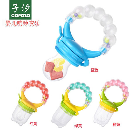 Sub-fruits bite music baby food molar stick tooth adhesive stuck food baby rattle toy rock bite bite * 2 pink + blue Sub-fruits bite music baby food molar stick tooth adhesive stuck food baby rattle toy rock bite bite * 2 pink + blue